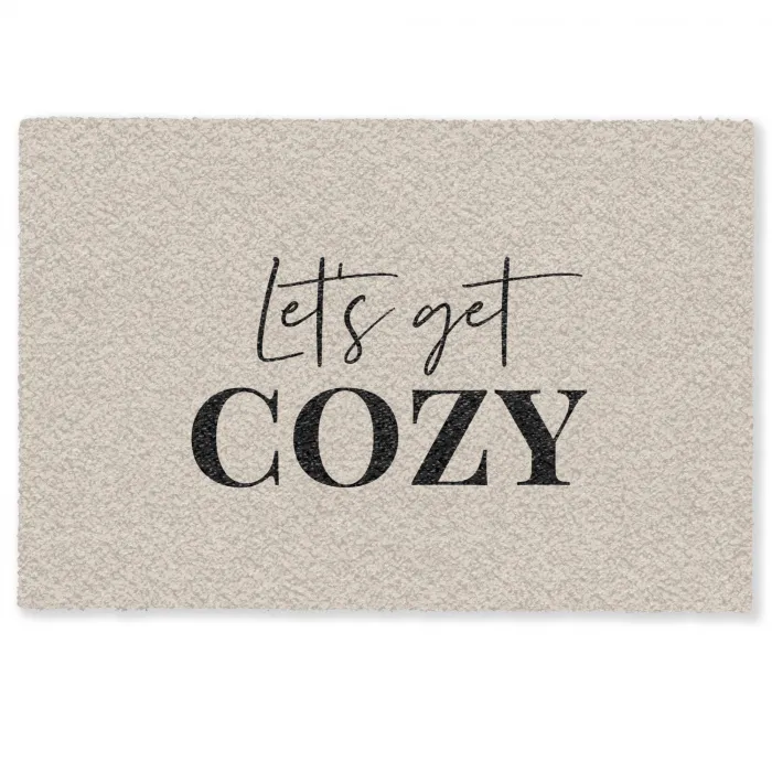 Beige - Winter - Quote - Cozy Deurmat klein -zkaufland3d