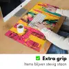 Vrouw - Verfstrepen - Gekleurd Muismat XXL klein -sfeer3