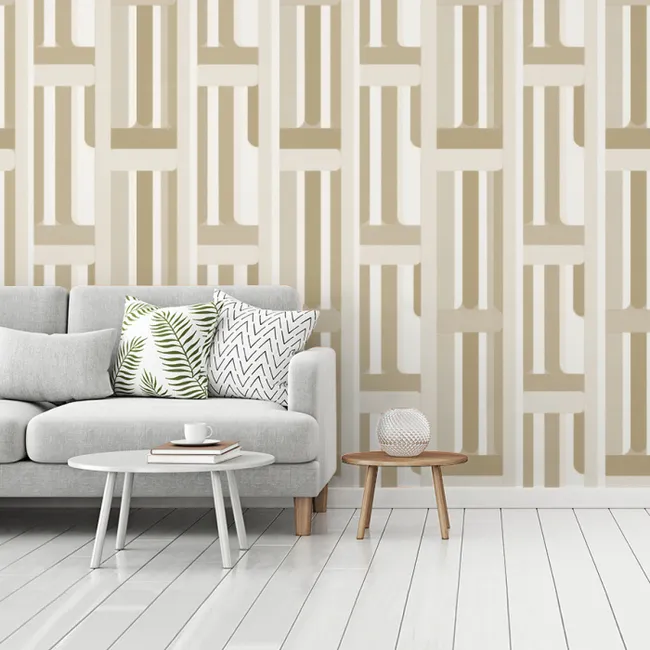 Behang - Modern - Geometrisch - Beige