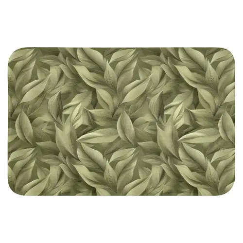 Bladeren - Modern - Groen WCmat klein 1009 -3d