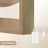 Snijdende cirkels - Overlappende vlakken Light Box met batterij (Wandlamp) middel -USP_websiteoplaadbaarNL