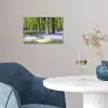 Bos - Pad - Bloemen - Paars - Groen - Natuur poster papier klein -sfeer3