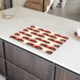 Raceauto - Retro - Rood Inductie beschermer vinyl 3mm klein 276 -sfeer8