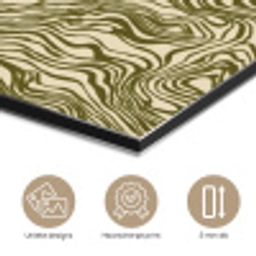 Abstract - Marmer - Groen aluminium wit klein 46 -closeup_NL