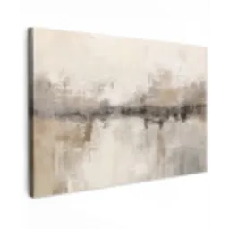 Moderne kunst - Abstract - Beige canvas 2cm klein -z3d