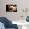 Witte vos - wolken - maan poster papier klein -sfeer3