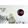 Man - Tekst - Neon Wandcirkel aluminium klein -kinderkamer