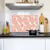 Modern - Kraanvogels - Roze Inductie beschemer met haakjes klein 777 -sfeer2