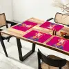 Geit - Hoorns - Kimono - Kleurrijk Placemat vinyl groot -zzsfeer4_Kitchenyeah-website