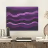 Lijnen - Golven - Paars - Abstract PET vilt klein -sfeer1