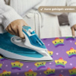 Sterren - Regenboog - Paars Wandkleed katoen klein 269 -tsfeer9_DE