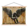 Graffiti - Kunst - Vleugels - Street art - Banksy textielposter latten blank klein -3d