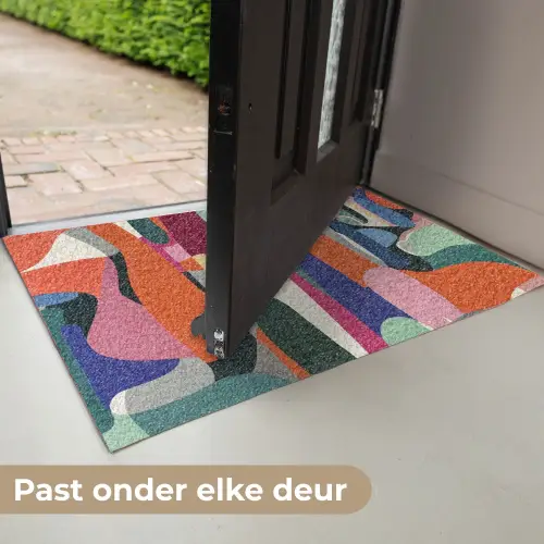 Vormen - Ritmisch - Kleuren - Abstract Deurmat klein -USP_NL