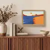 Landschap - Bergen - Zon - Zee Light Box met kabel (Tafellamp) klein -sfeer2
