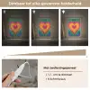 Hart - Tie Dye - Kleurrijk Light Box met kabel klein -USP_dimbaarNL