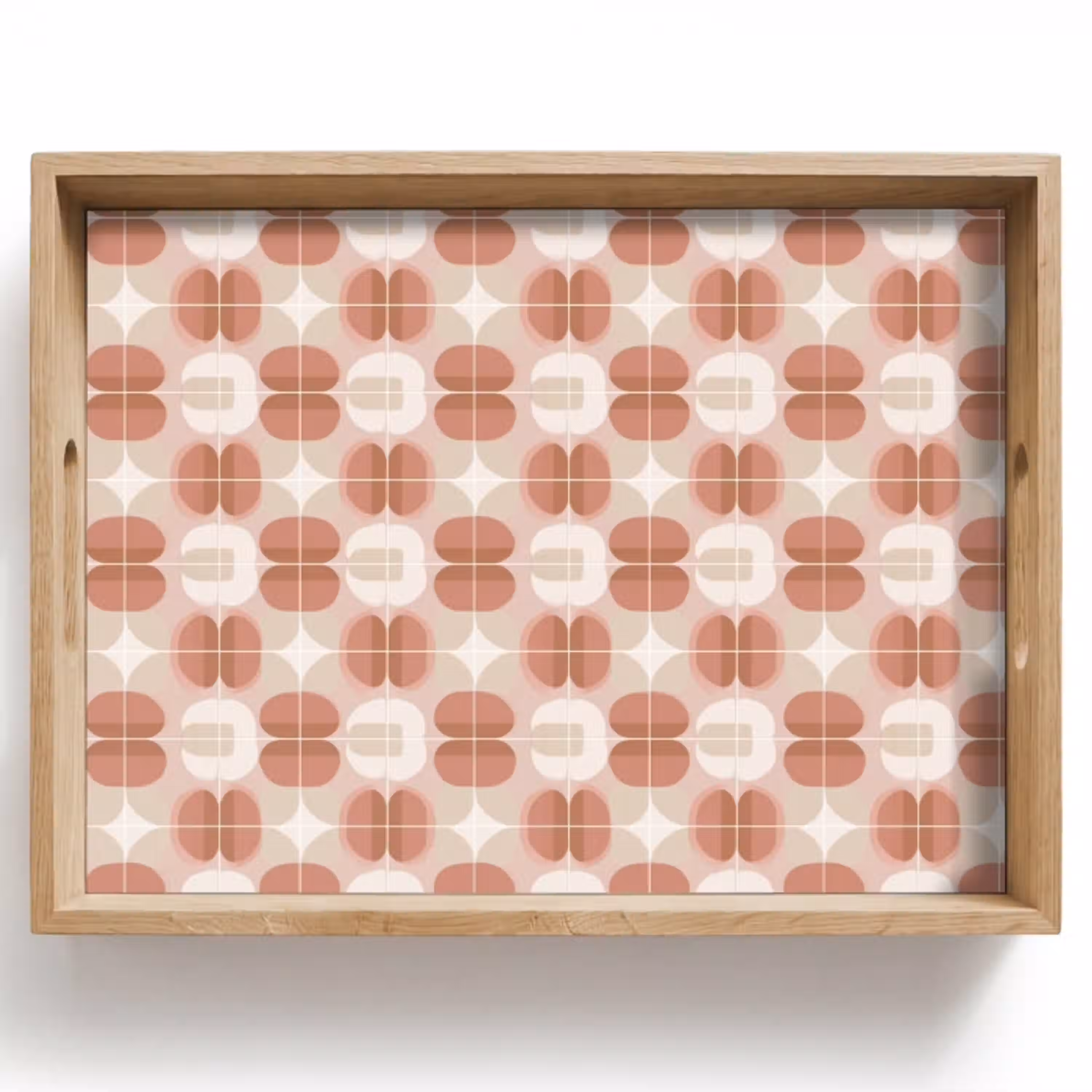 Retro - Klassiek - Roze Dienblad Rechthoek middel 911 -z3d_shopping