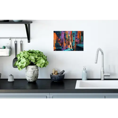Abstract - Figuren - Kleurrijk Muursticker klein -keuken