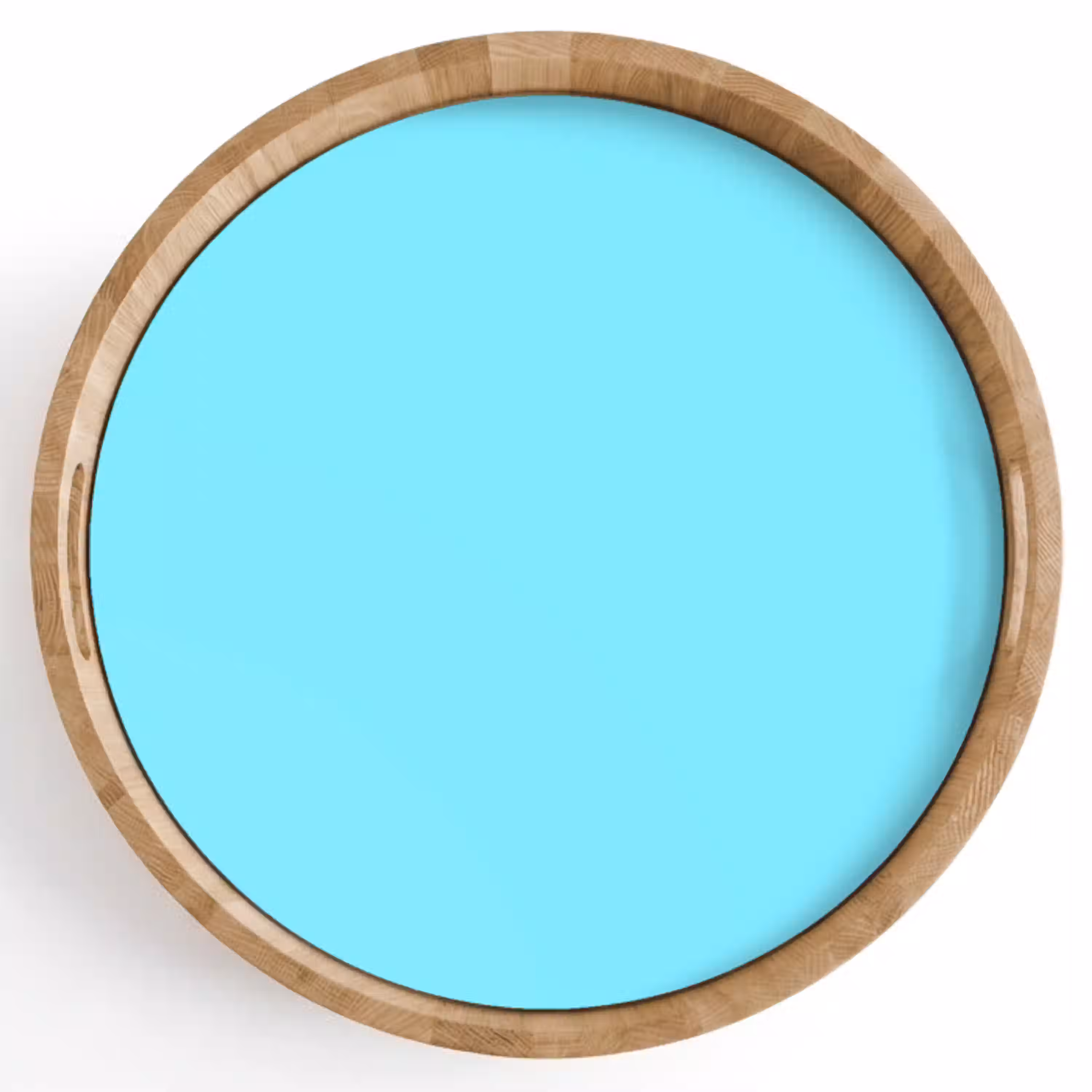 Electric - Cyan - Blauw Dienblad Rond middel 914 -z3d_shopping