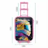 Racehelm - Abstract - Verf - Kleurrijk Kinderkoffer - Roze klein -productfoto_formaten