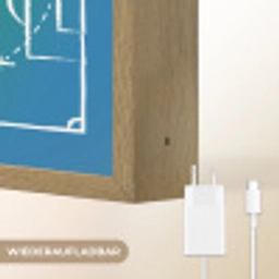 Voetbal - Tactiek - Spel - Groen - Blauw Light Box met batterij (Wandlamp kind) middel -USP_websiteoplaadbaarDE