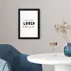 Quotes - Spreuken - You are loved little girl - Kinderen - Liefde fotolijst zwart zonder passe partout klein -sfeer4