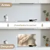 Hazestaartgras - Wit - Zonlicht keuken achterwand spatscherm klein -voor_na_ES