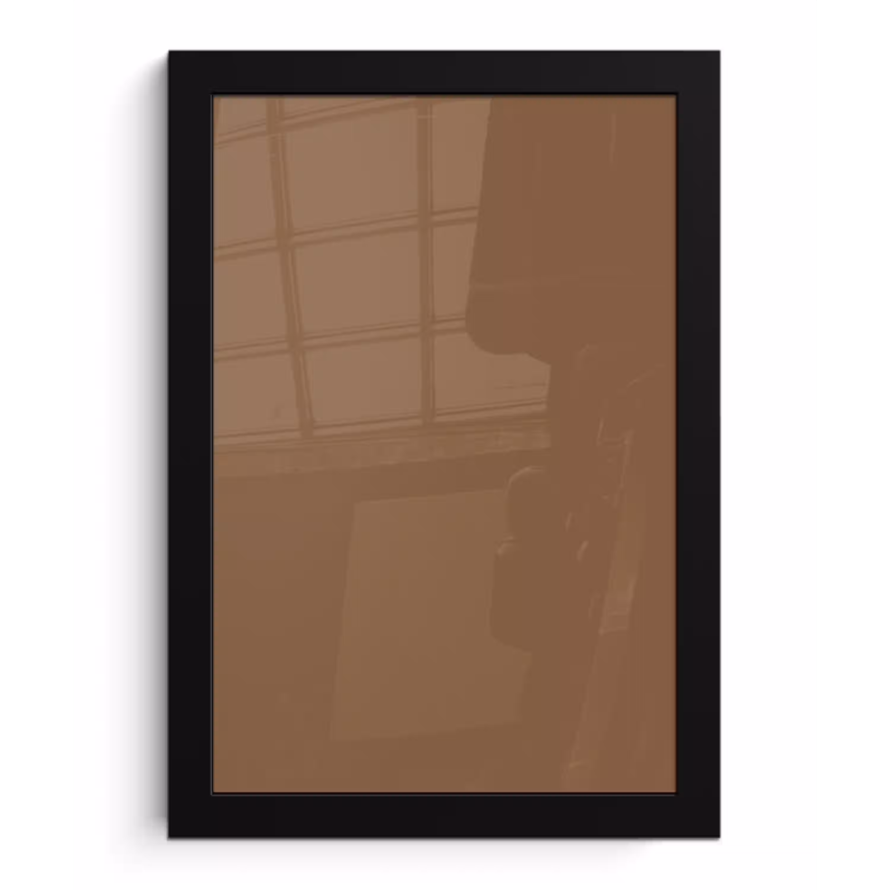 Soft - Walnut - Bruin fotolijst zwart zonder passe partout klein 224 -3d