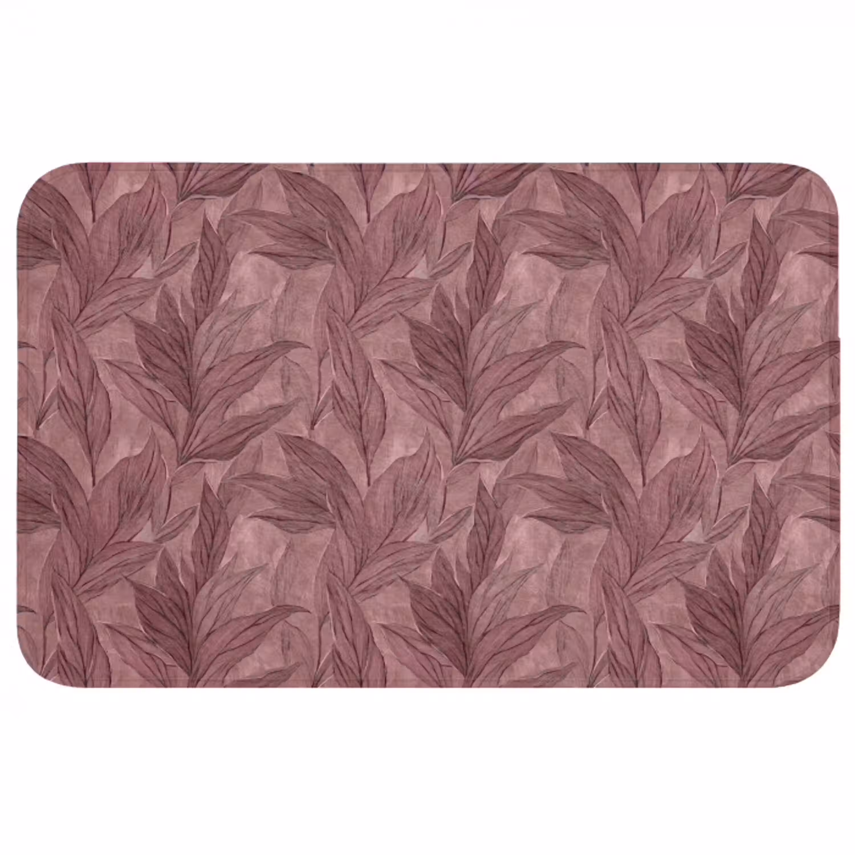 Bladeren - Patroon - Paars WCmat middel 1009 -3d