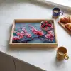 Bloesem - Bloem - Roze - Tak Dienblad Rechthoek middel -sfeer2