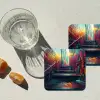 Architectuur - Neon - Trap - Graffiti onderzetter kurk middel -sfeer4
