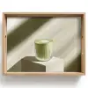 Matcha - Glas - Groen - Minimalistisch Dienblad Rechthoek middel -z3d_shopping