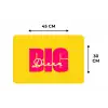Dream big - Geel - Roze Placemat vinyl groot -specs