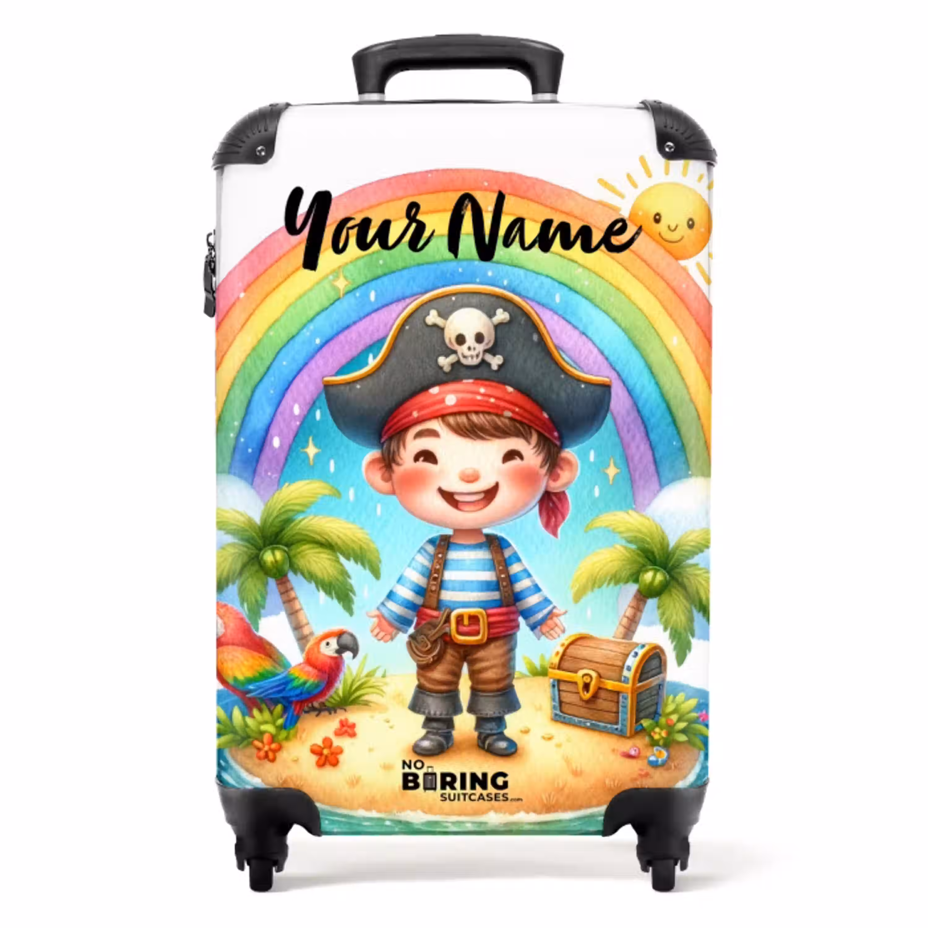 Pascal piraatje NBS - Handbagage koffer - Kinderen Unisex middel -productfoto_recht