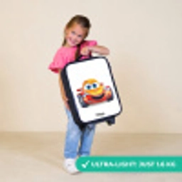 Raceauto met gezicht Kinderkoffer - Zwart klein -sfeer2_UK