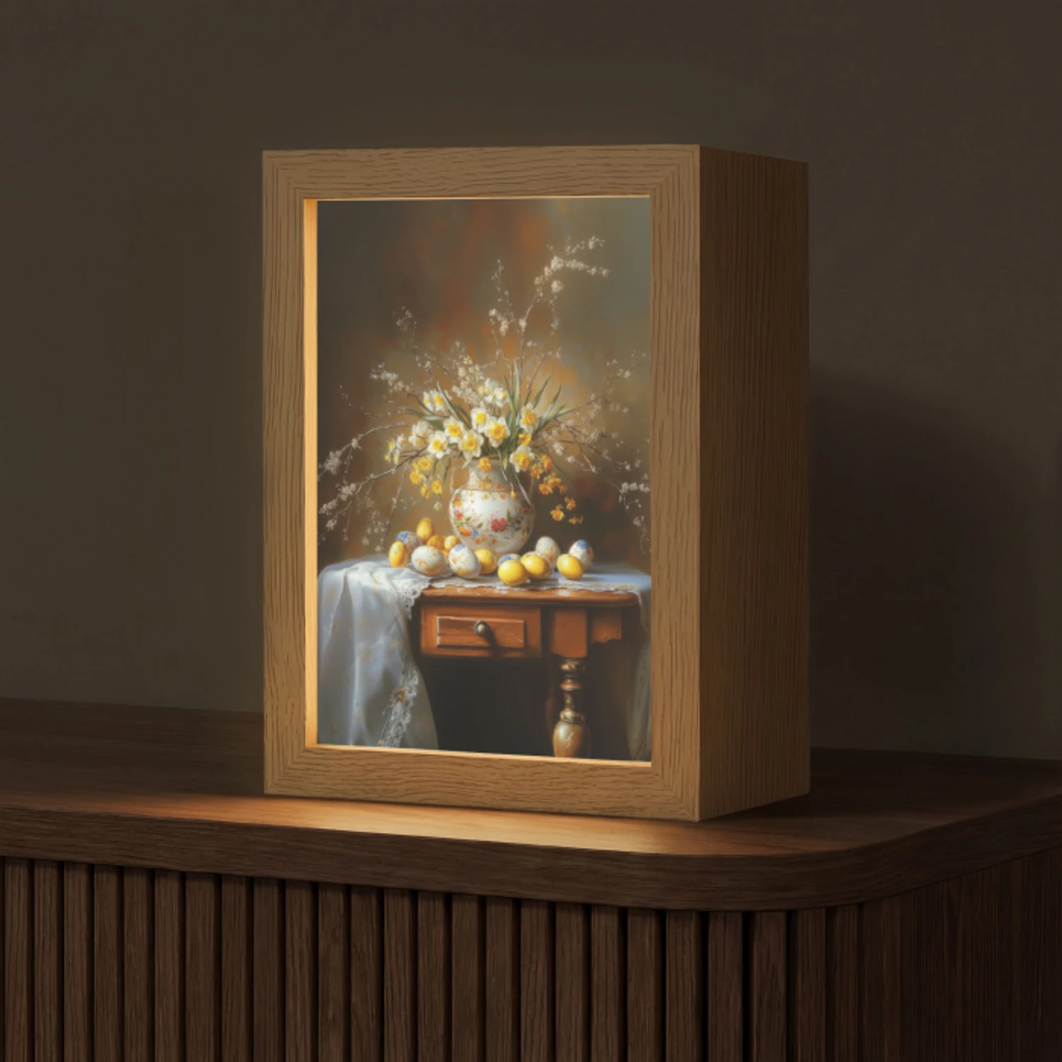 Paaseieren - Stilleven - Vaas Light Box met kabel (Tafellamp) klein -z3d_website