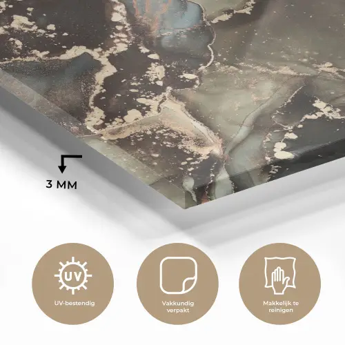 Marmer - Goud - Groen plexiglas 5mm klein -sfeer2