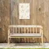 Goud - Licht - Nerf - Marmer Tuinposter op houten frame 2 cm dik klein 841 -sfeer4