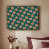 Groen - Disco - Patroon Textielframe zwart klein 947 -sfeer1