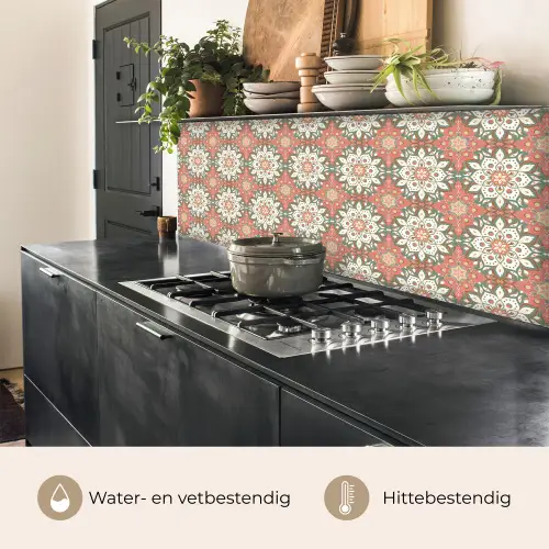 Vintage - Bloemen - Mandala - Patronen keuken achterwand 2 middel 871 -usp_NL