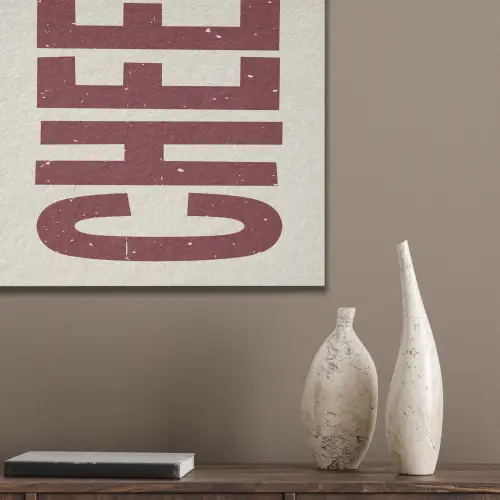 Vintage - Rood - Decoratie - Japandi PET vilt klein -sfeer6_closeup
