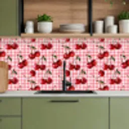 Kersen - Blokken - Rood keuken achterwand 2 middel 871 -sfeer3