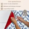 Diamant - Patroon - Blauw - Wit keuken achterwand spatscherm klein 900 -spatscherm_NL