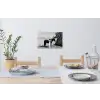 Vrouw - Paard - Artistiek Muursticker klein -eettafel