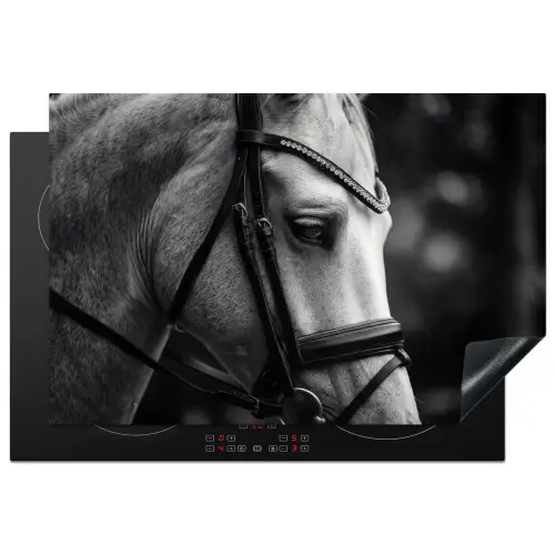 Paard - Schimmel - Portret Inductie beschermer vinyl 3mm klein -3d