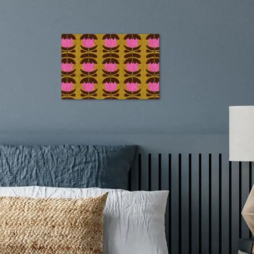 Abstract - Bloemen - Roze poster papier klein 62 -sfeer2