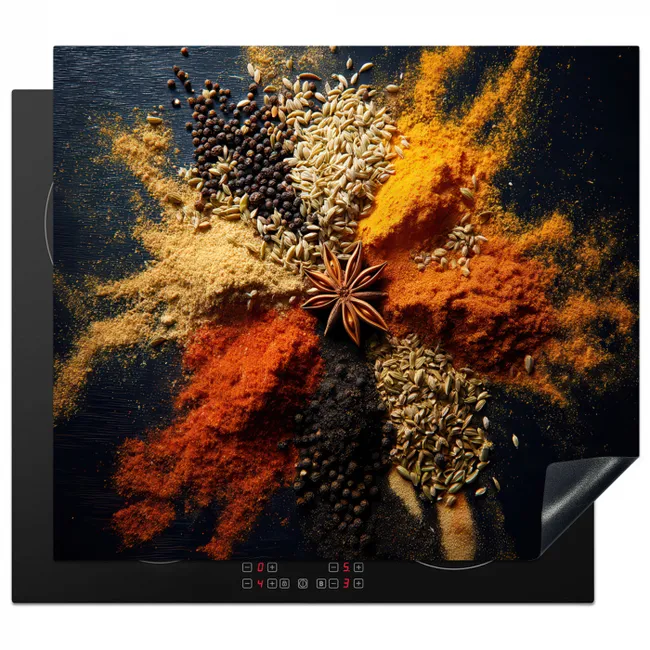Protection plaque induction - Épices - Explosion - Orange