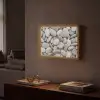 Kiezels - Stenen - Grijs Light Box met batterij (Wandlamp) middel -sfeer1