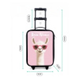 Lama - Wit - Zonnebril - Wimpers Kinderkoffer - Zwart klein -productfoto_formaten