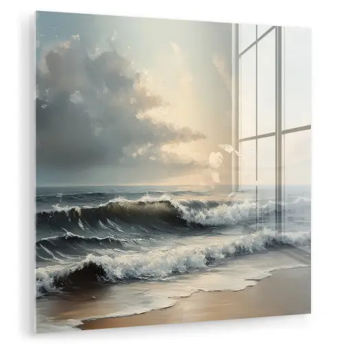 Strand - Zee - Zonsondergang plexiglas 5mm klein -zzzproduct_nieuw