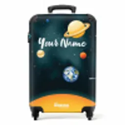 Saturnus space NBS - Handbagage koffer - Kinderen Unisex middel -productfoto_recht